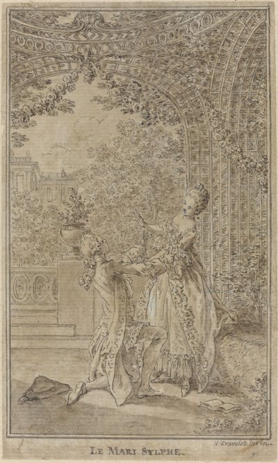 シルフの夫 作： Hubert Francois Gravelot