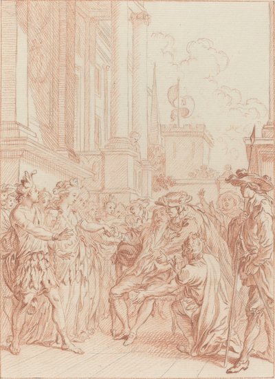 なんと、真のキリスト教徒は多くの美徳を持っているだろう 作： Hubert Francois Gravelot