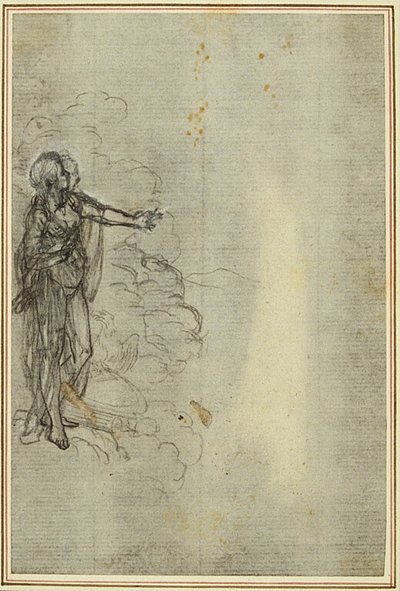 ルカンの「ラ・ファルサール」のための習作、カントI、立つ女性像 作： Hubert Francois Gravelot