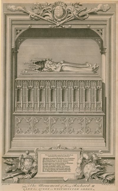 リチャード2世王とアン女王の記念碑 作： Hubert Francois Gravelot