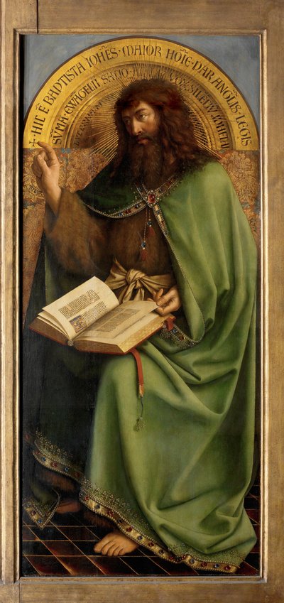 João Batista, detalhe do Retábulo de Ghent 作： Hubert & Jan van (1390 1441) Eyck