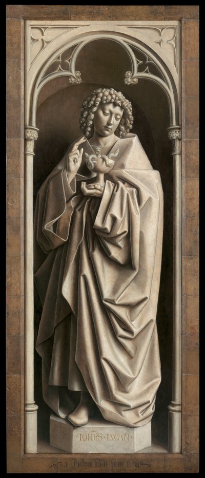 St. John the Evangelist, from the exterior of the right wing of The Ghent Altarpiece   1448782   ja       japanese Successfully Translated  Original: The terrace Translat: The terrace 1460984 ja japanese Successfully Translated Original: Oxford from North  作： Hubert & Jan van (1390 1441) Eyck