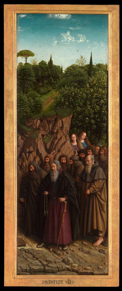 Erakot Gentin alttaritaulun oikealta puolelta 作： Hubert & Jan van (1390 1441) Eyck