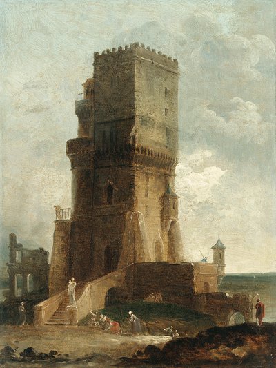 ベネベントの塔のカプリッチョ 作： Hubert Robert