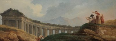 廃墟のコロネード。 作： Hubert Robert