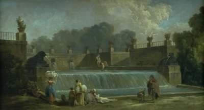 洗濯婦の泉 作： Hubert Robert