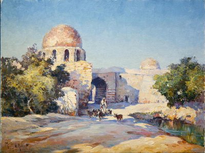 バブ・トゥマ（ダマス）」（油彩・キャンバス） 作： Hubert Robert