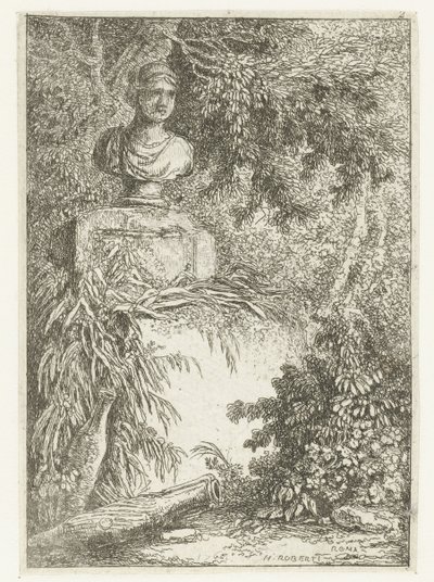 バスト Les Soirees de Rome (シリーズタイトル) Roman Faces (シリーズタイトル) 作： Hubert Robert