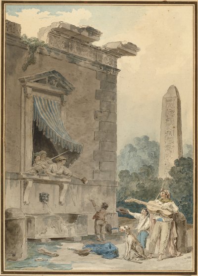 チャリティーレディ 作： Hubert Robert