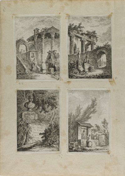 ローマの夕べ 作： Hubert Robert