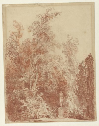 ヴィーナス像のある公園での眺め 作： Hubert Robert