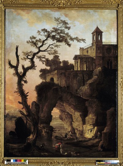 ファンタジーの風景 作： Hubert Robert