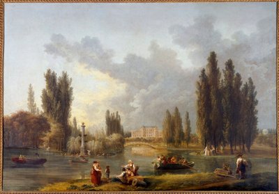 ル・シャトー・ド・メレヴィル ユベール・ロベール（1733-1808）の絵画 18世紀 ショー、フランス国立美術館蔵 作： Hubert Robert