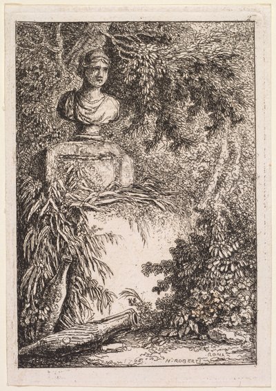 ローマの夕べ: バスト 作： Hubert Robert