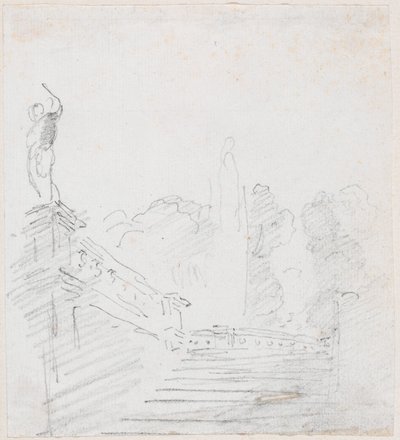 モニュメンタル階段 作： Hubert Robert
