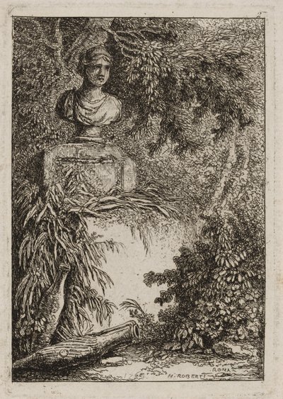 ローマの夜のプレート2、1763-64 作： Hubert Robert