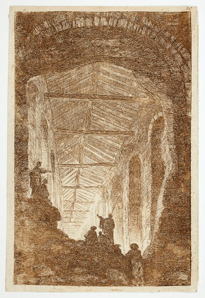 アンティーク・ギャラリー、『ローマのソワレ』より10枚目 作： Hubert Robert