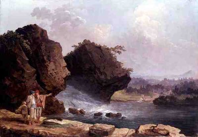 The Cascade（油彩・キャンバス） 作： Hubert Robert