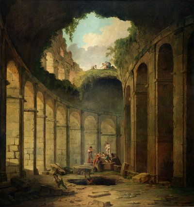 コロッセオ、ローマ 作： Hubert Robert