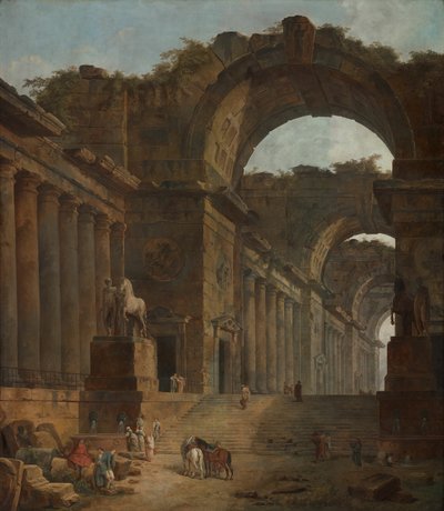 噴水、178788。 作： Hubert Robert