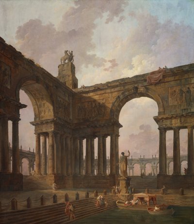 ランディング・プレイス、178788。 作： Hubert Robert