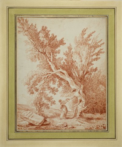 巣泥棒 作： Hubert Robert