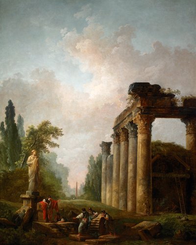 廃墟 作： Hubert Robert