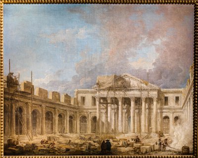 建設中の外科学部 作： Hubert Robert
