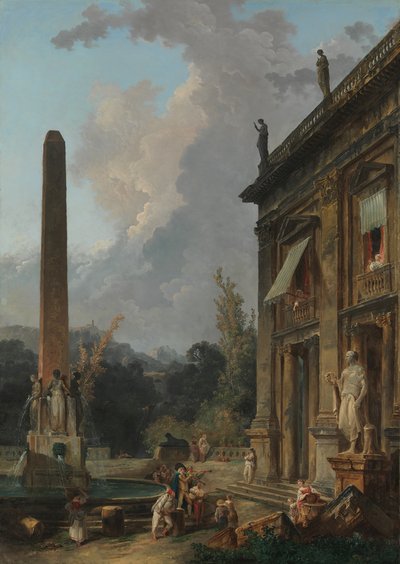 さまようミンストレル。 作： Hubert Robert