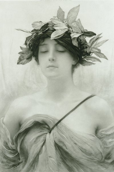 ダフネ（混合法彫刻） 作： Hubert von Herkomer