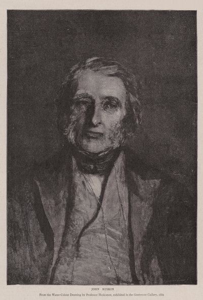 ジョン・ラスキン 作： Hubert von Herkomer