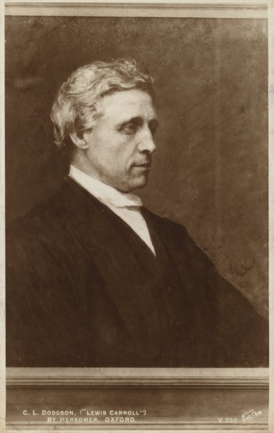 ルイス・キャロル（1832-1898）、英語作家 作： Hubert von Herkomer