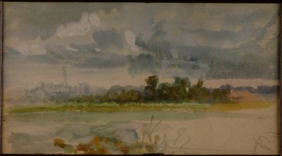 「3つの風景スケッチ」の1つ（258629および258631も参照） 作： Hubert von Herkomer