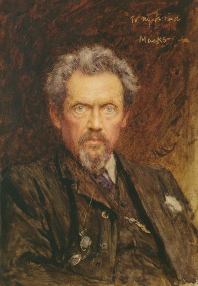 ヘンリー・ステイシー・マークスの肖像（1829-98）1890 作： Hubert von Herkomer