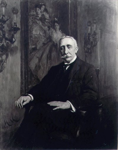 カール・マイヤー卿（1851-1922）の肖像 1910年頃（油彩・キャンバス） 作： Hubert von Herkomer