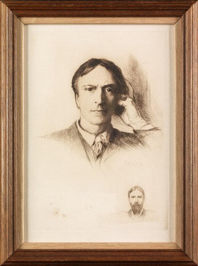 自画像（エッチング） 作： Hubert von Herkomer