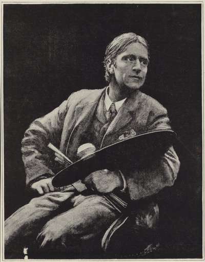 英国のアーティスト、ヒューバートヘルコマーのセルフポートレート 作： Hubert von Herkomer