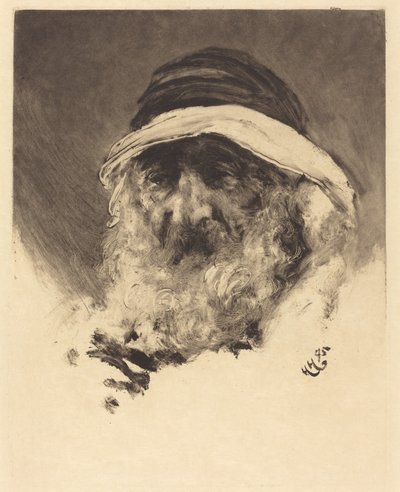 アラブの頭の研究 作： Hubert von Herkomer