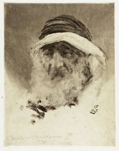 アラブの頭の研究 作： Hubert von Herkomer