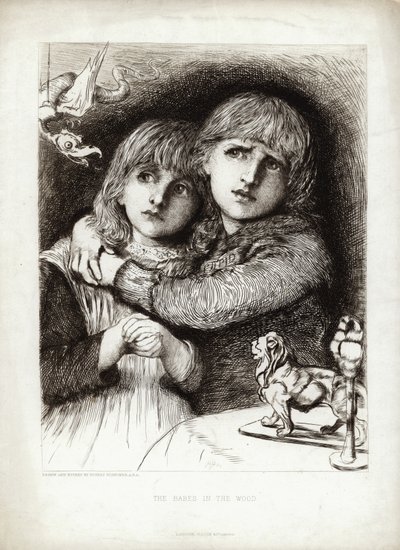 森の中の女の子 作： Hubert von Herkomer
