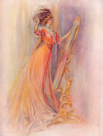 「ファッション研究」、c1908 作： Hubner and Wilson