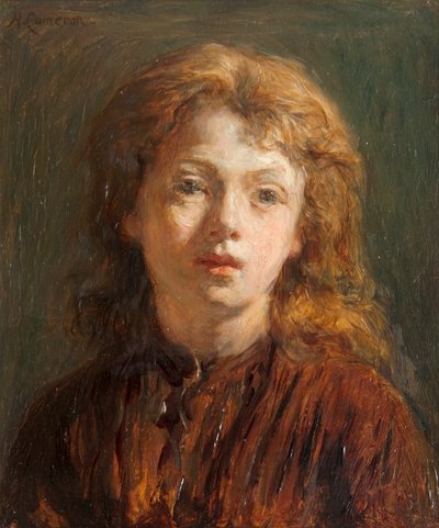 女の子の頭 作： Hugh Cameron