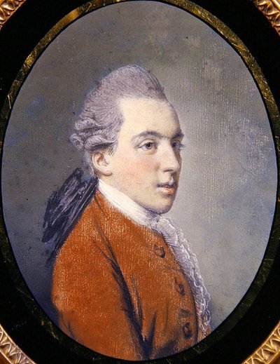 Geoffrey Hornby牧師の肖像（パステル・紙） 作： Hugh Douglas Hamilton