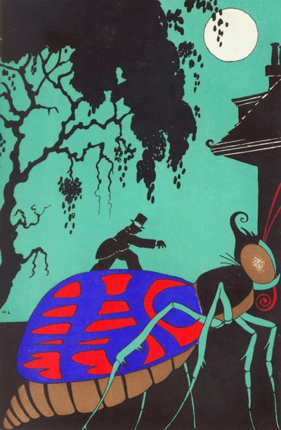 「ドクター・ドリトルの庭」のイラスト、ヒュー・ロフティング（1886-1947）作、ロンドンのジョナソン・ケープ発行（カラーリソ） 作： Hugh Lofting