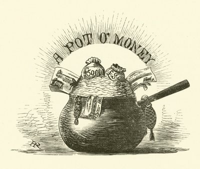 A Pot Of Money (エングレービング) 作： Hugh Rowley