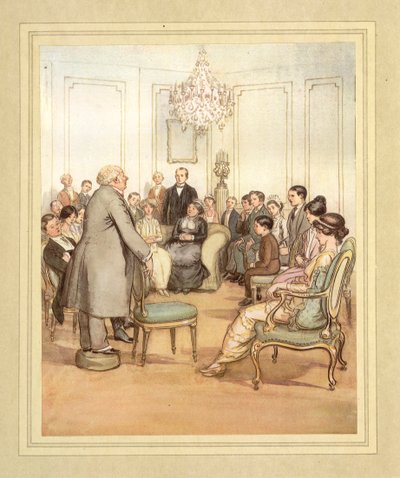 J. M. Barrie 著「The Admirable Crichton」より演説中 作： Hugh Thomson
