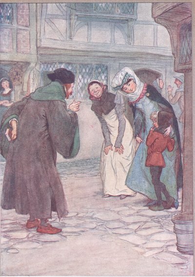 1910年のウィンザーの陽気な妻からのイラスト 作： Hugh Thomson