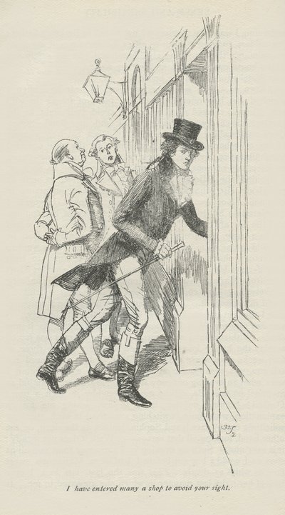 私はあなたの視界を避けるために多くの店に入りました、1896 作： Hugh Thomson