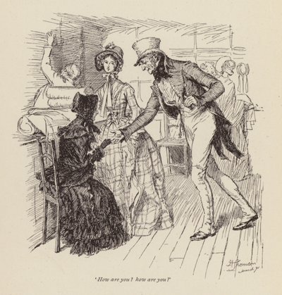 Gaskell夫人によるCranfordのイラスト（彫刻） 作： Hugh Thomson