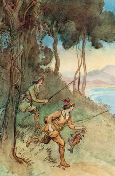 JM Barries The Admirable Crichtonのイラスト 作： Hugh Thomson